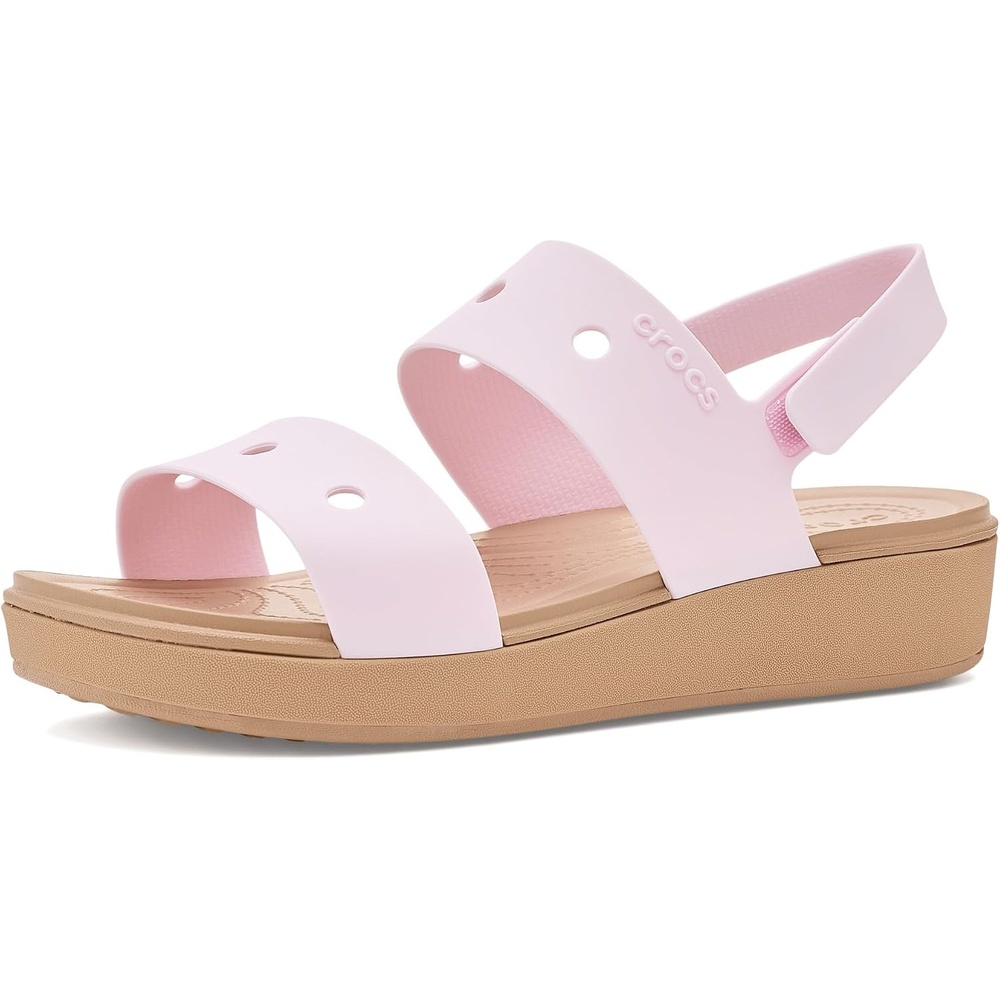 image:imageCrocs Kids Unisex Brooklyn Sandals Little KidBig KidPink MilkCashew