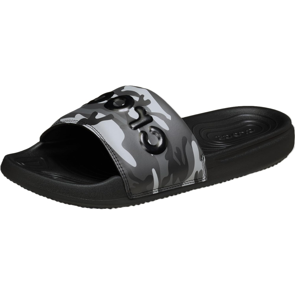 image:imageCrocs Mens All Day Slide Lightweight SlipOn SandalsCamouflage BlackGrey