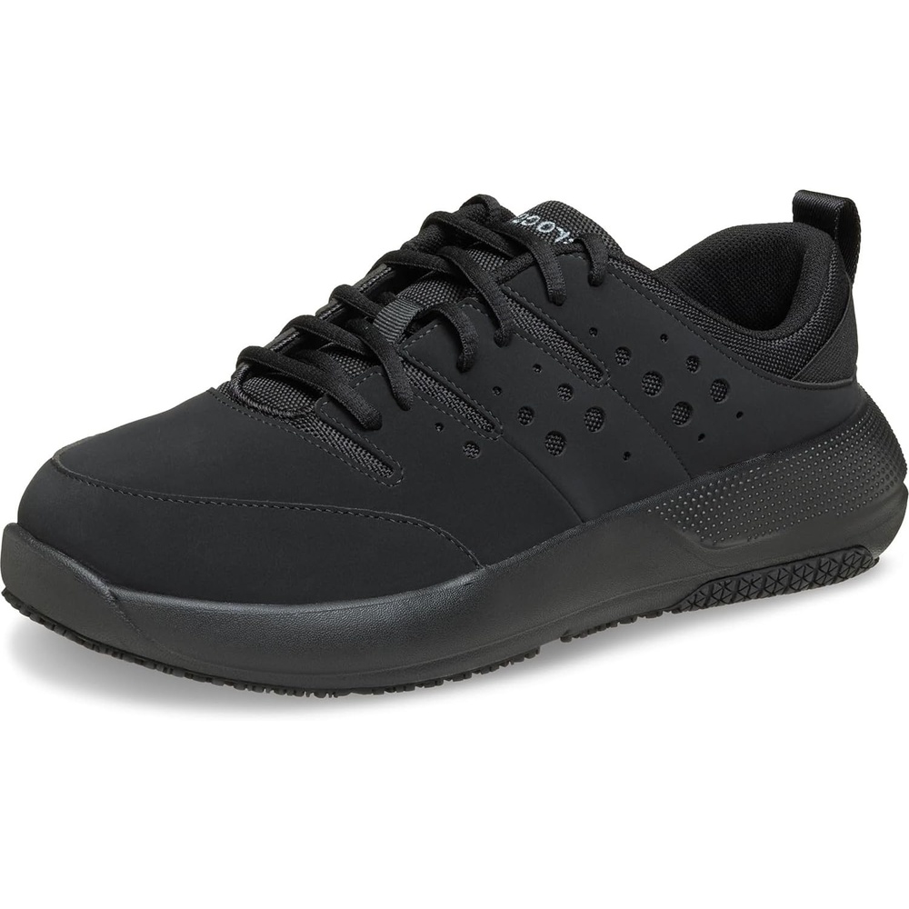 image:imageCrocs Mens On The Clock Work SneakersBlackBlackBlack