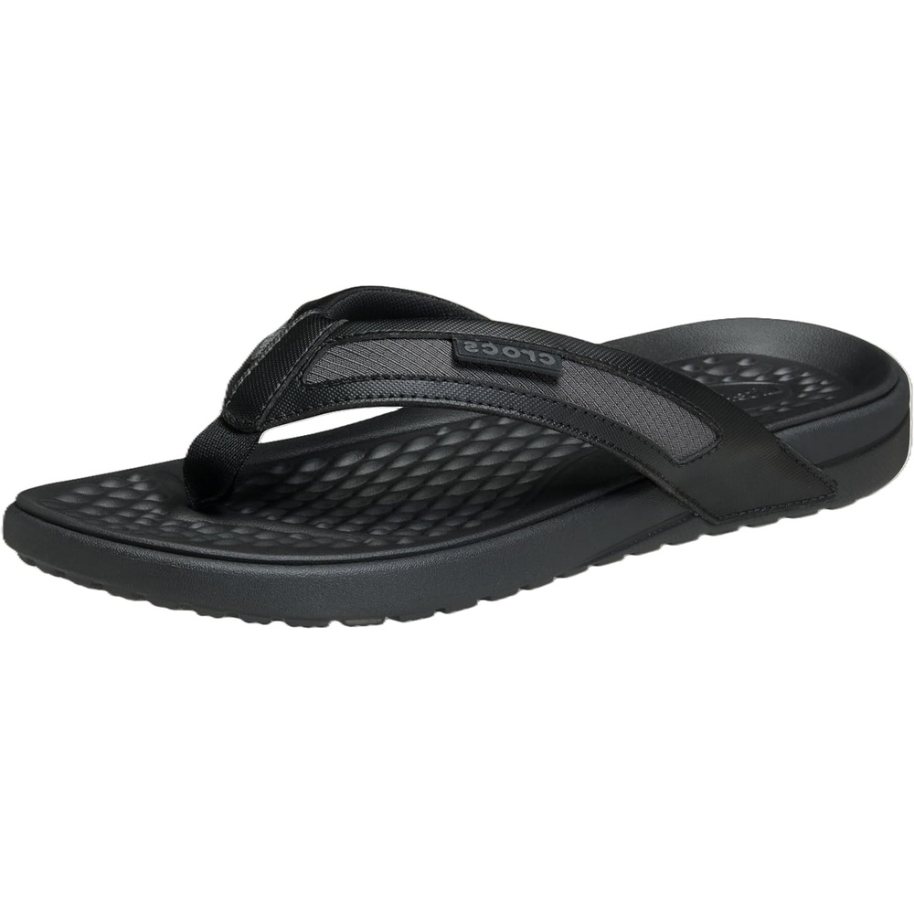 image:imageCrocs Mens Yukon Sport LR Lightweight Flip Flop SandalsBlackSlate Grey