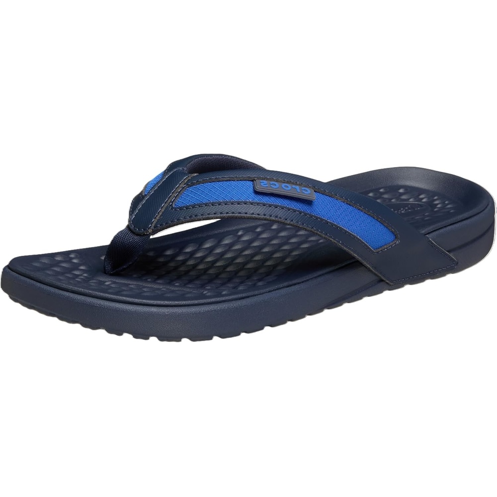 image:imageCrocs Mens Yukon Sport LR Lightweight Flip Flop SandalsBlue BoltNavy
