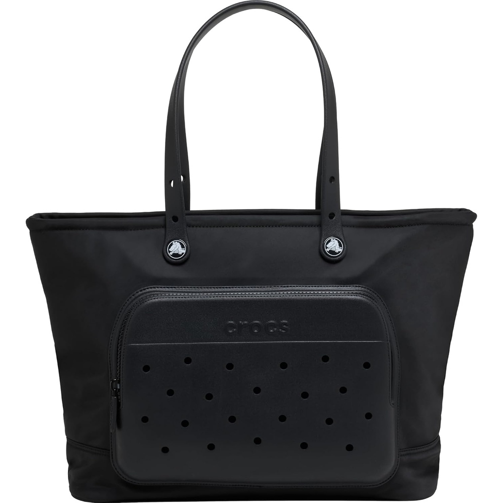 image:imageCrocs Nylon Tote Bag Personalize with Jibbitz CharmsBlack
