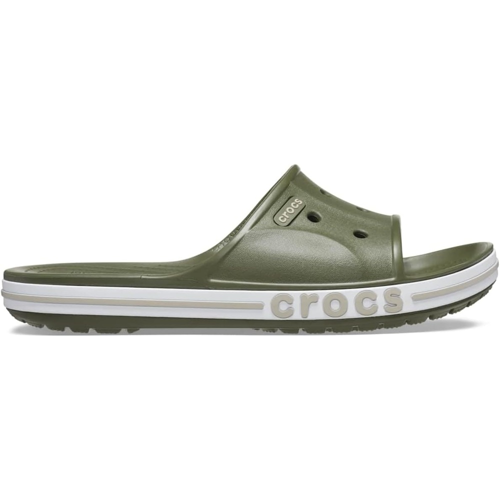 image:imageCrocs Unisex Adult Bayaband Slide SandalsArmy GreenCobblestone