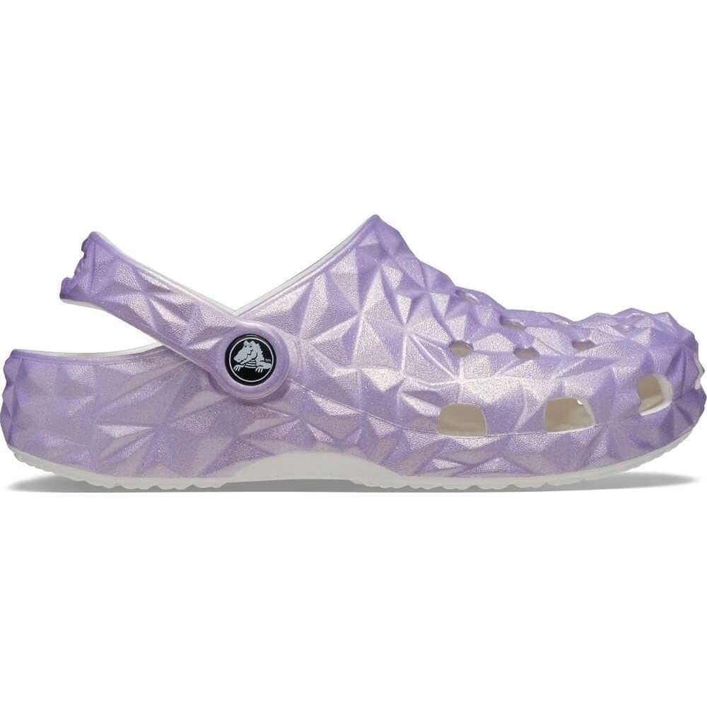 image:imageCrocs Unisex Adult Classic Geometric ClogWhiteIridescent