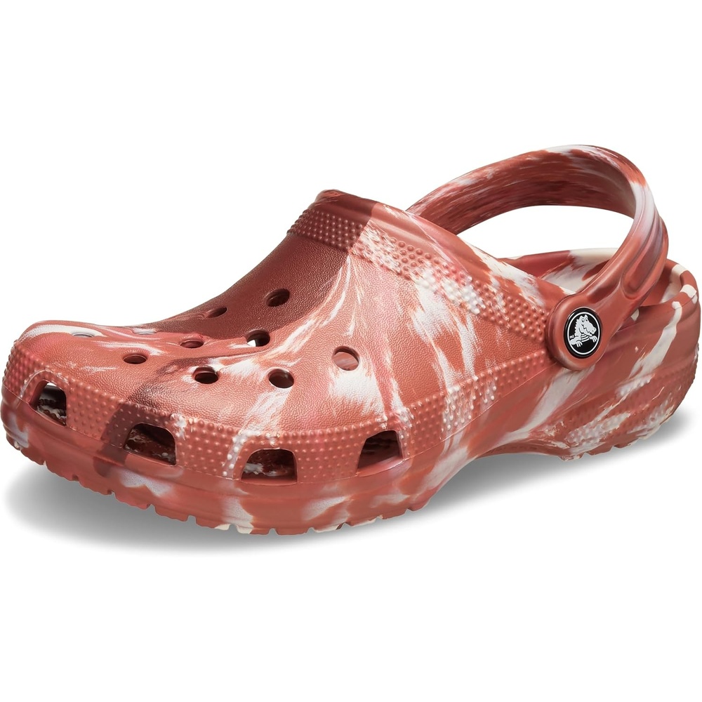 image:imageCrocs Unisex Adult Classic Marbled Tiedye ClogsDark ClayMulti