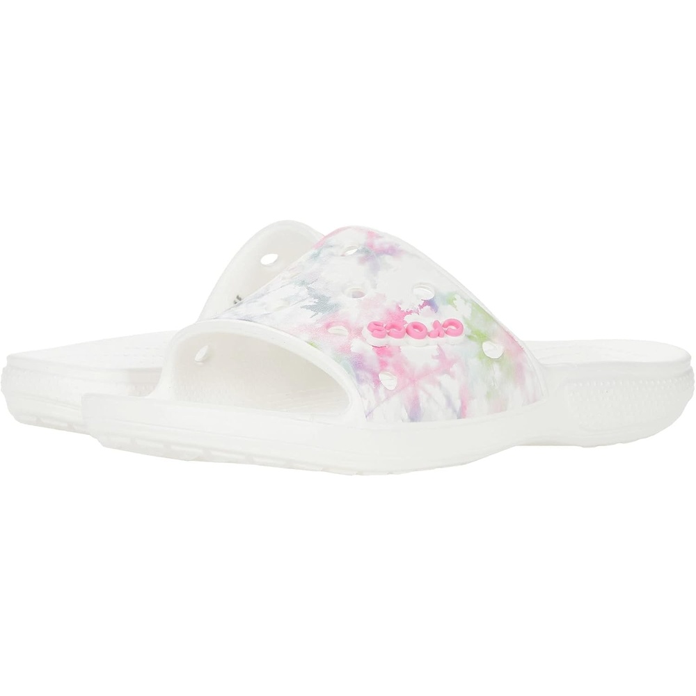 image:imageCrocs Unisex Adult Classic Slide SandalsPastel Bleach Dye