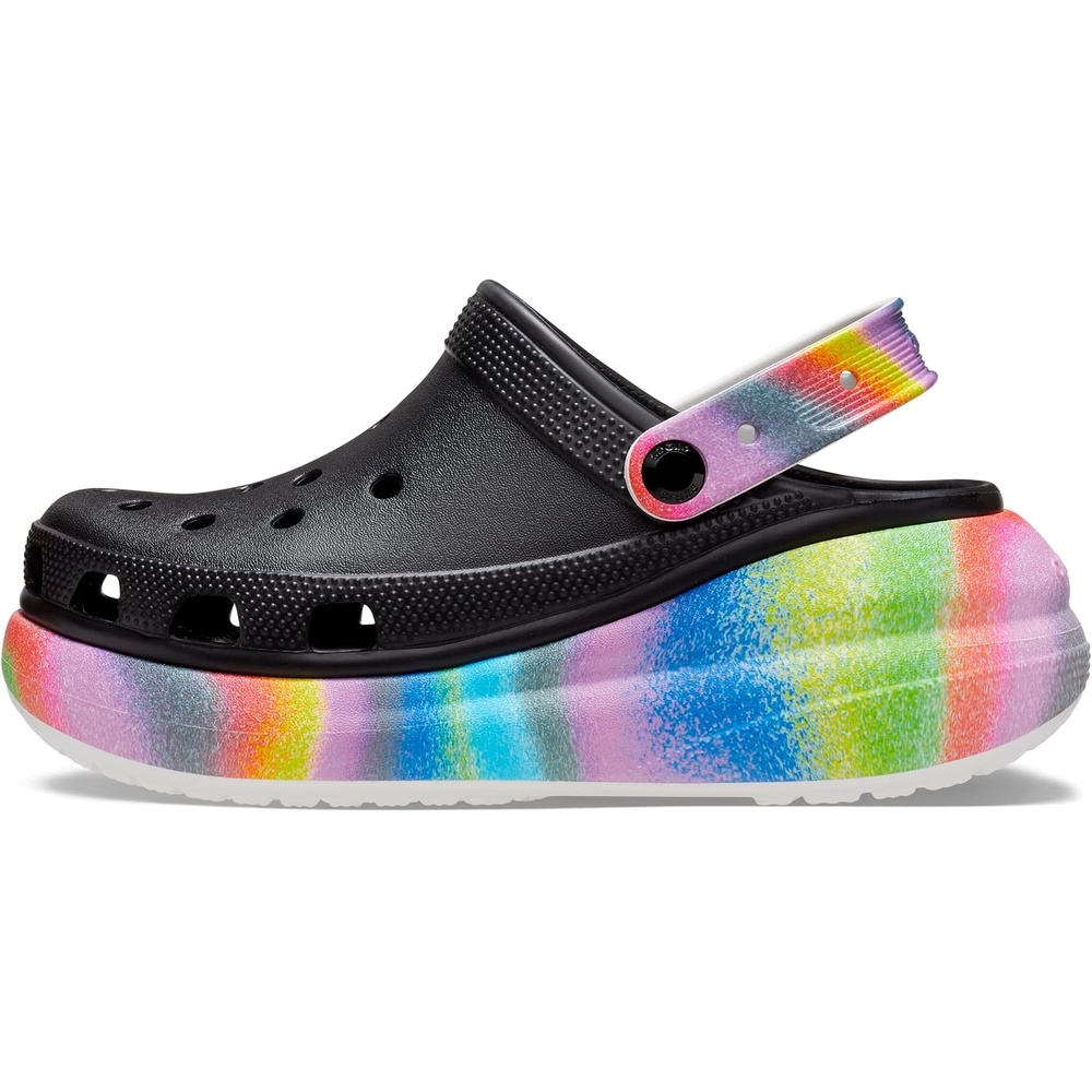 image:imageCrocs Unisex Adult Crush ClogsBlackMulti Spray Dye
