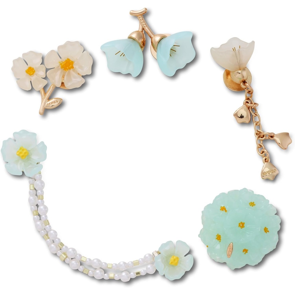 image:imageCrocs Unisex Jibbitz Around The World Blue Dainty Floral One Size One Size
