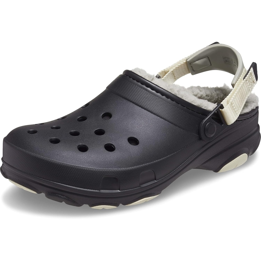image:imageCrocs UnisexAdult Classic All Terrain Lined Clogs Adjustable Heel StrapBlack