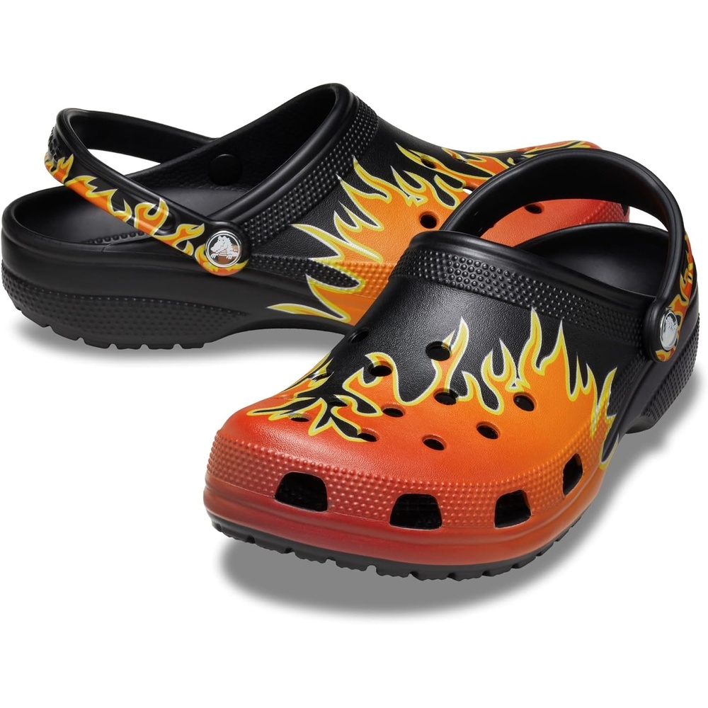 image:imageCrocs UnisexAdult Classic Clog Seasonal GraphicBlackMulti