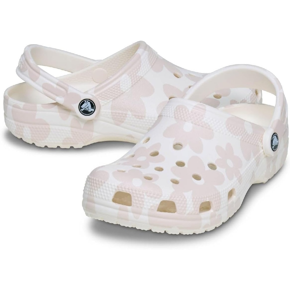 image:imageCrocs UnisexAdult Classic Clog  Seasonal GraphicChalkMulti Petals