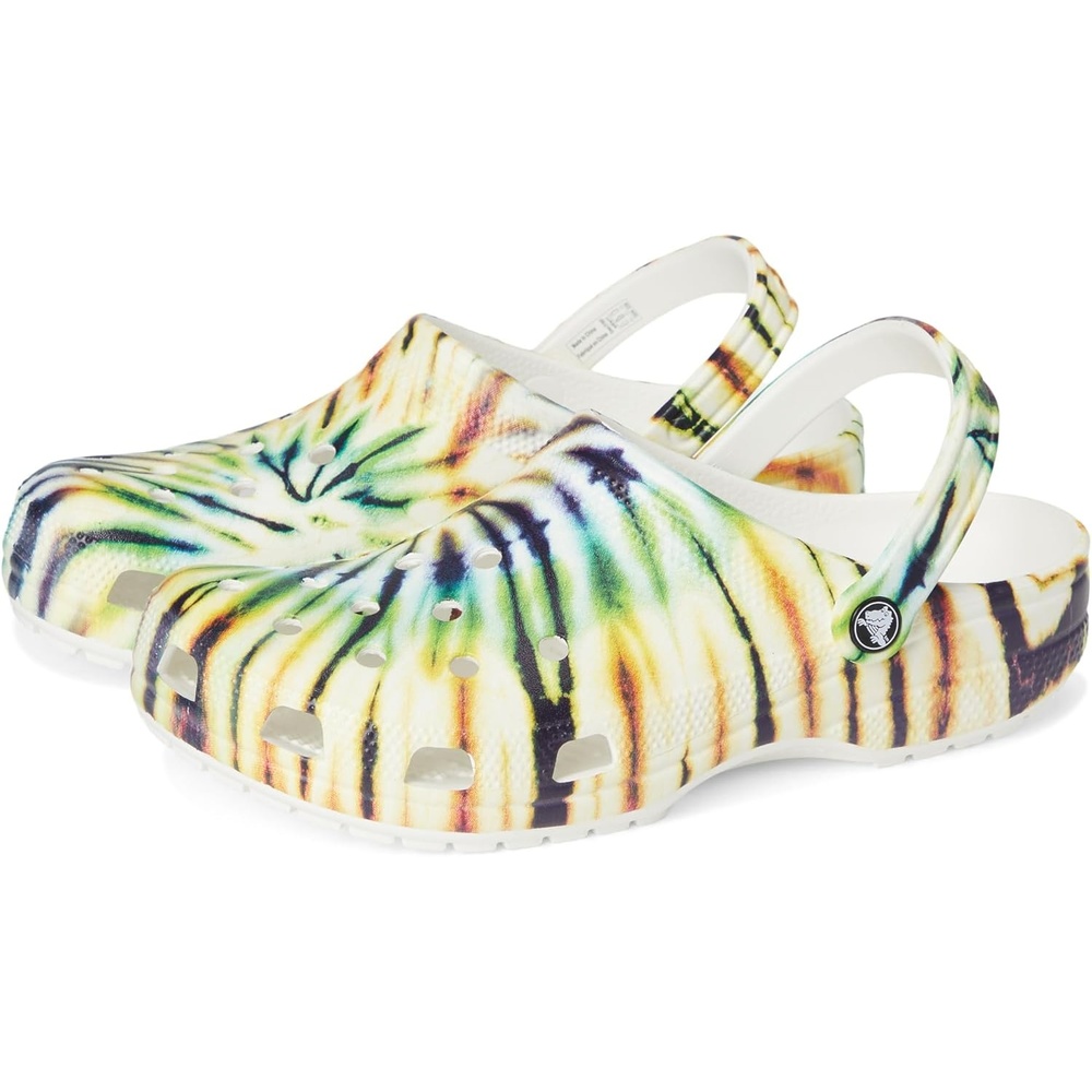 image:imageCrocs UnisexAdult Classic Clog  Seasonal GraphicMultiGreen Tie Dye
