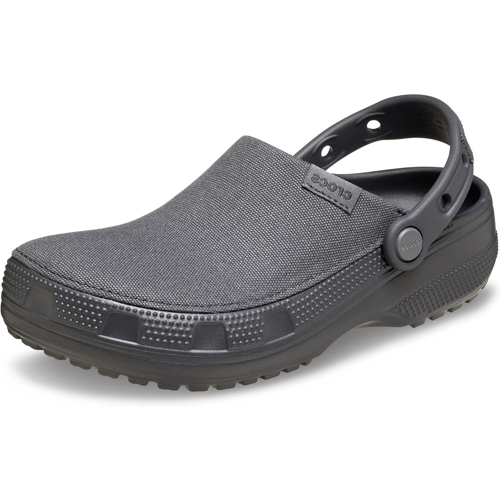 image:imageCrocs UnisexAdult Classic Crafted Canvas amp Suede ClogsBlack Sand