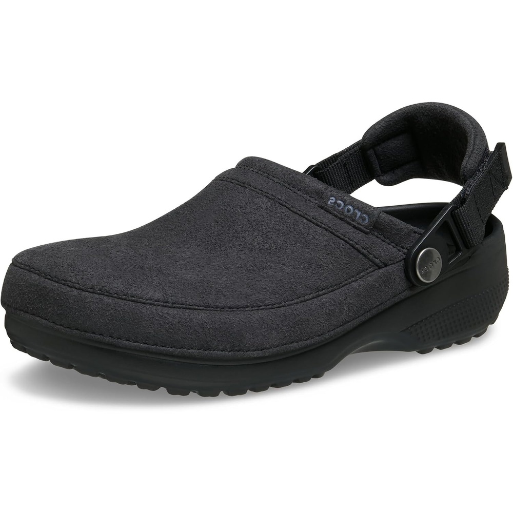 image:imageCrocs UnisexAdult Classic Crafted Canvas amp Suede ClogsBlack Suede