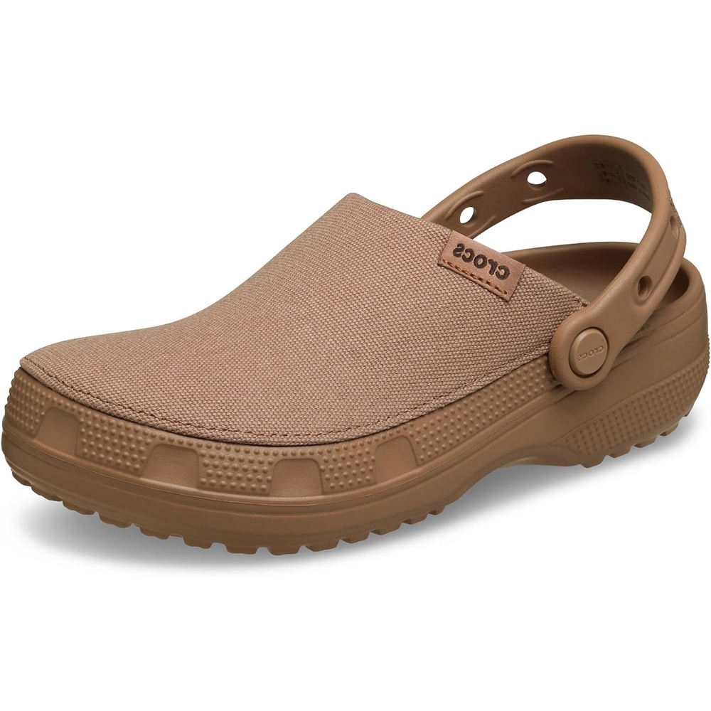 image:imageCrocs UnisexAdult Classic Crafted Canvas amp Suede ClogsMilk Chocolate