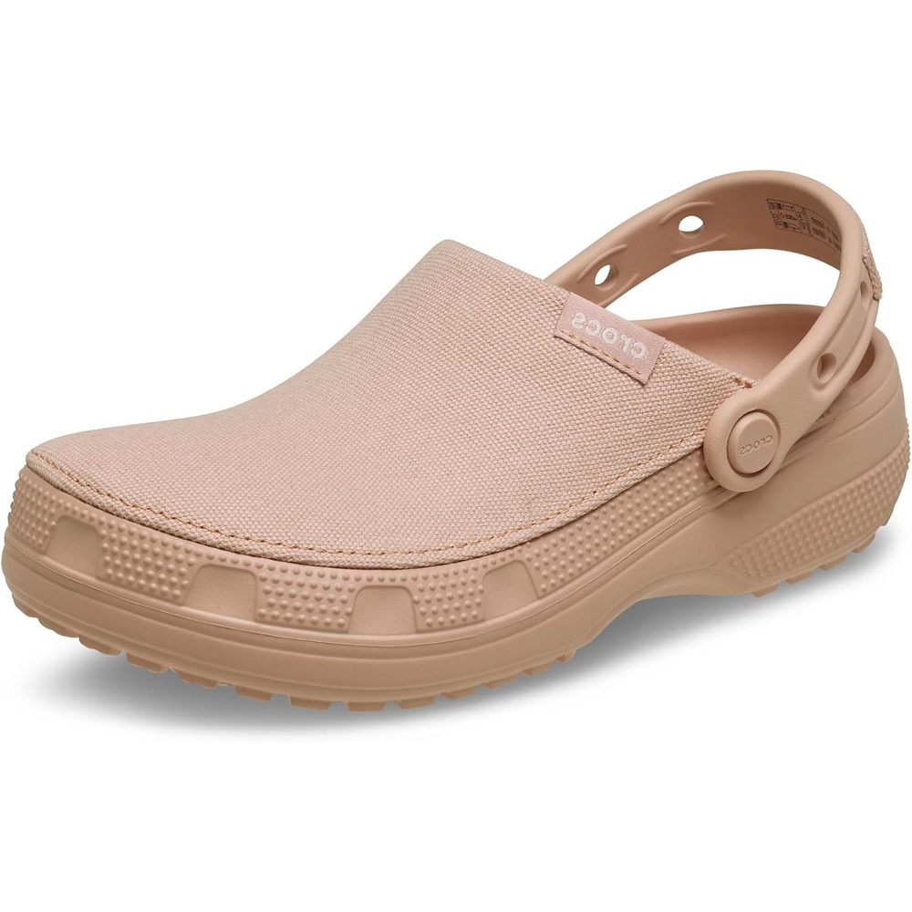 image:imageCrocs UnisexAdult Classic Crafted Canvas amp Suede ClogsPink Caramel