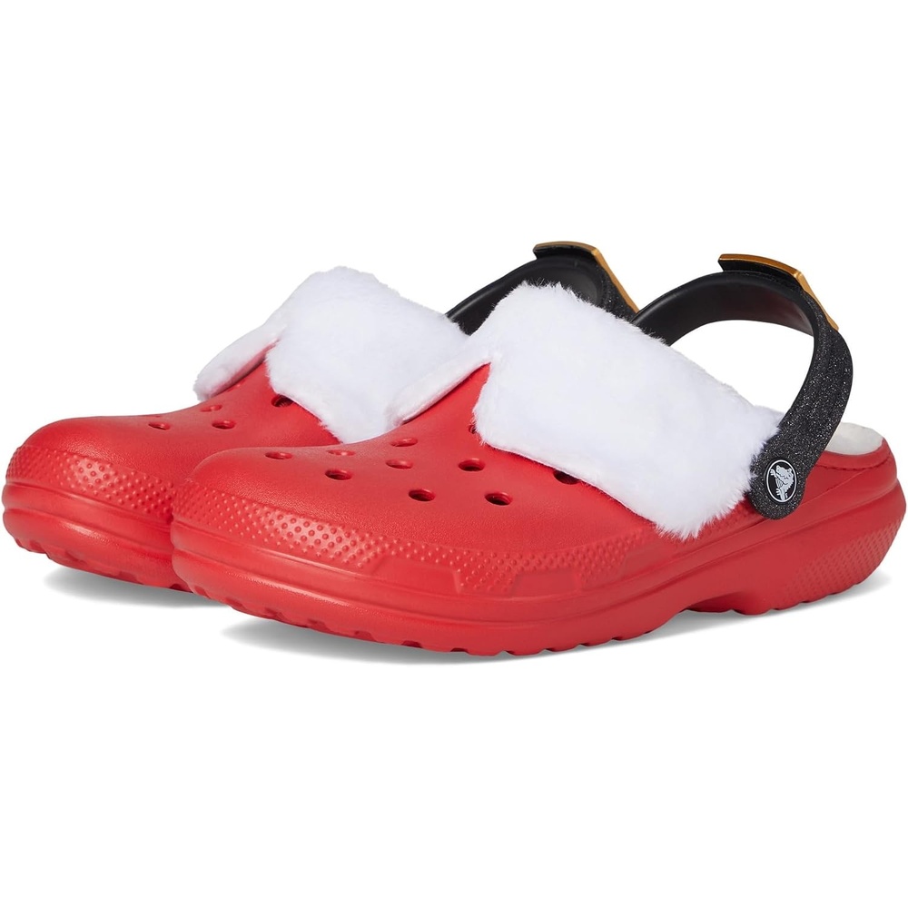image:imageCrocs UnisexAdult Classic Holiday Lined ClogsVarsity RedMulti