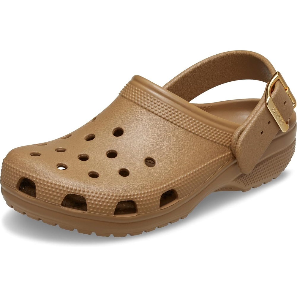 image:imageCrocs UnisexAdult Classic Metallic Buckle ClogsMetallic Sepia