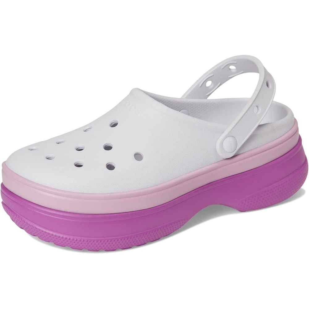 image:imageCrocs UnisexAdult Classic Stacked Clogs Platform PlatformGrapeberry