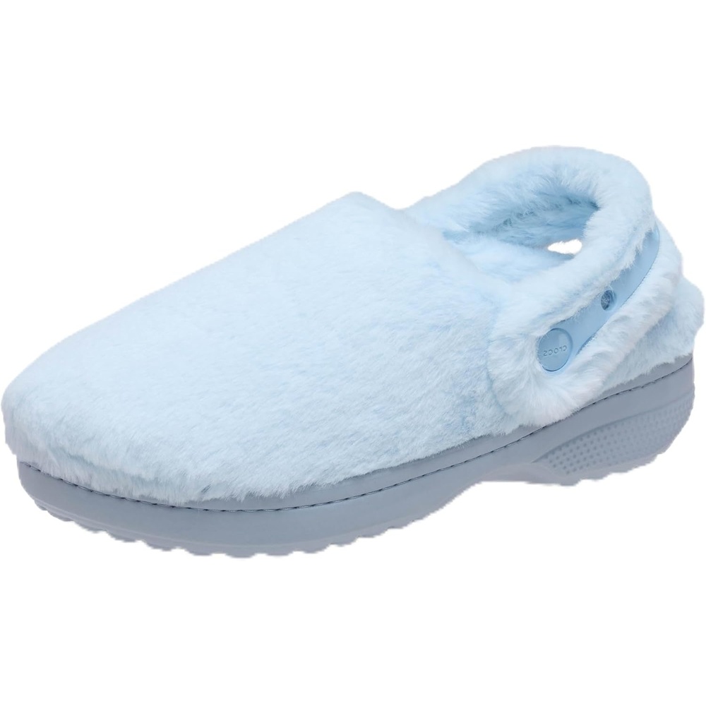 image:imageCrocs UnisexAdult Classic Unfurgettable Lined Clogs Fuzzy SlippersBlue Frost