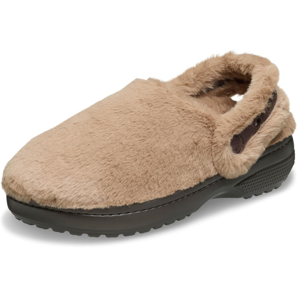 image:imageCrocs UnisexAdult Classic Unfurgettable Lined Clogs Fuzzy SlippersMilk Chocolate