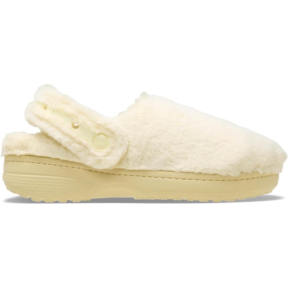 image:imageCrocs UnisexAdult Classic Unfurgettable Lined Clogs Fuzzy SlippersVanilla