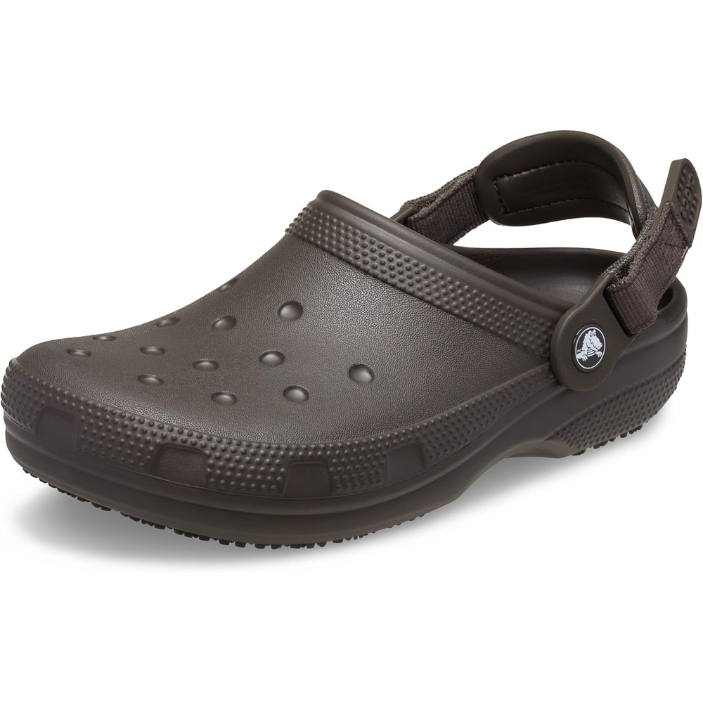 image:imageCrocs UnisexAdult Classic Work Clogs Enclosed Toe Slip Resistant All Day ComfortDark Cocoa