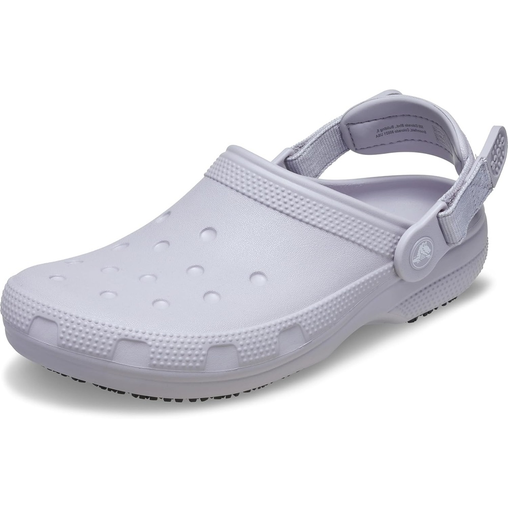 image:imageCrocs UnisexAdult Classic Work Clogs Enclosed Toe Slip Resistant All Day ComfortMauve Mist