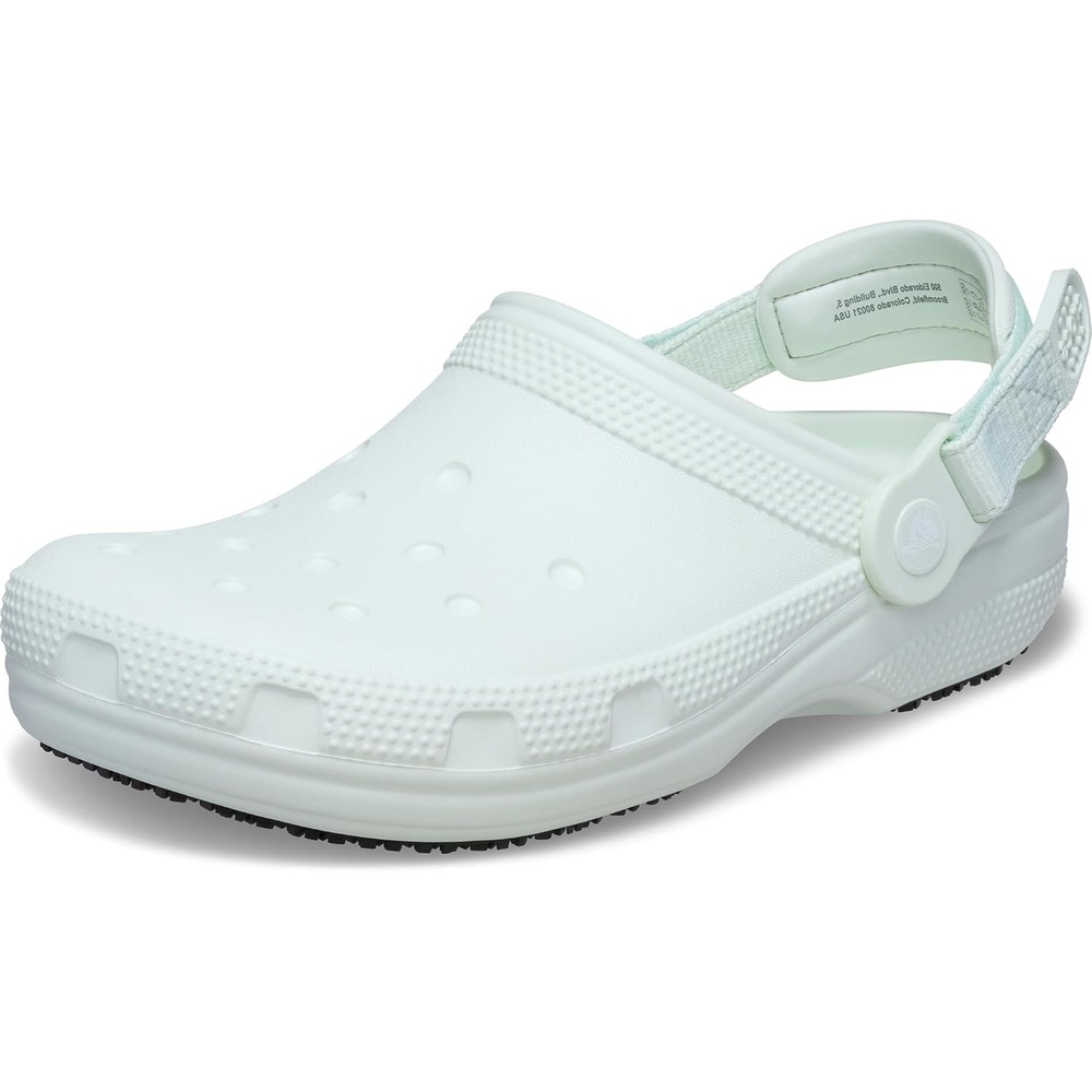 image:imageCrocs UnisexAdult Classic Work Clogs Enclosed Toe Slip Resistant All Day ComfortMint Tint