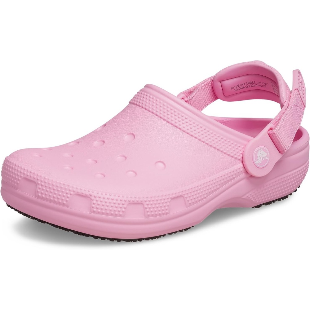 image:imageCrocs UnisexAdult Classic Work Clogs Enclosed Toe Slip Resistant All Day ComfortPink Tweed