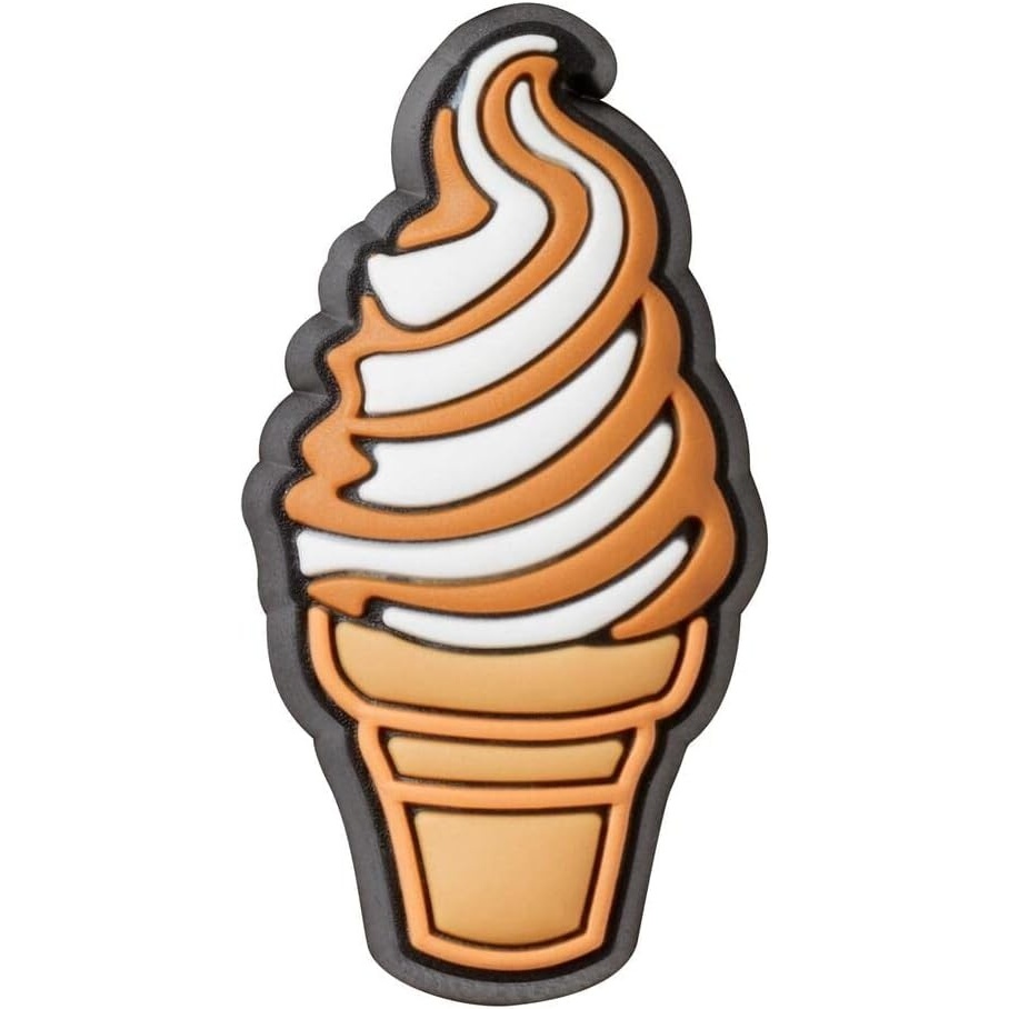image:imageCrocs UnisexAdult Jibbitz Shoe Charms Candy and Sweets Shoe Charm Singles Charms for Boys and GirlsSwirl Ice Cream Cone