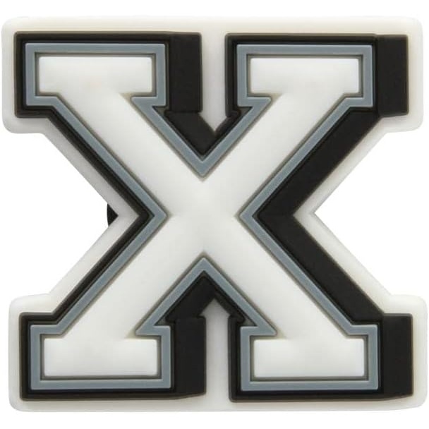 image:imageCrocs UnisexAdult Jibbitz Shoe Charms Letter Shoe Charm Singles Cute Crocs Charms for Girls and BoysLetter X