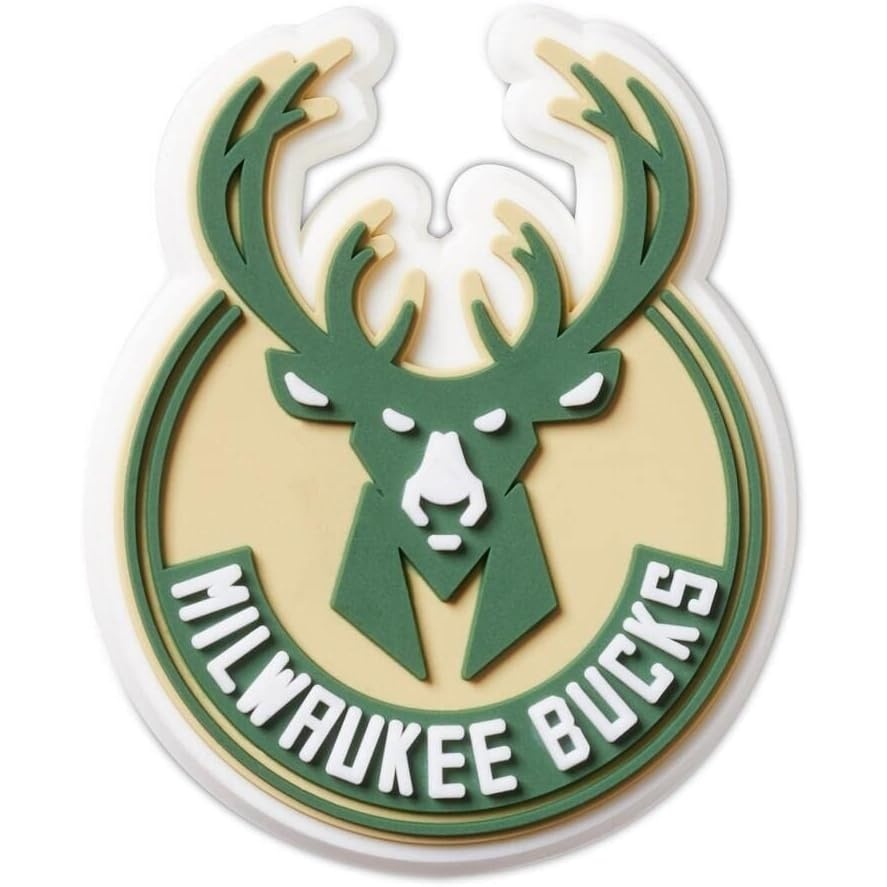 image:imageCrocs UnisexAdult Jibbitz Shoe Charms NBA Basketball Team Shoe Charm Singles Sports Charms for Boys and GirlsMilwaukee Bucks