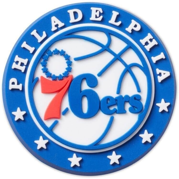 image:imageCrocs UnisexAdult Jibbitz Shoe Charms NBA Basketball Team Shoe Charm Singles Sports Charms for Boys and GirlsPhiladelphia76ers