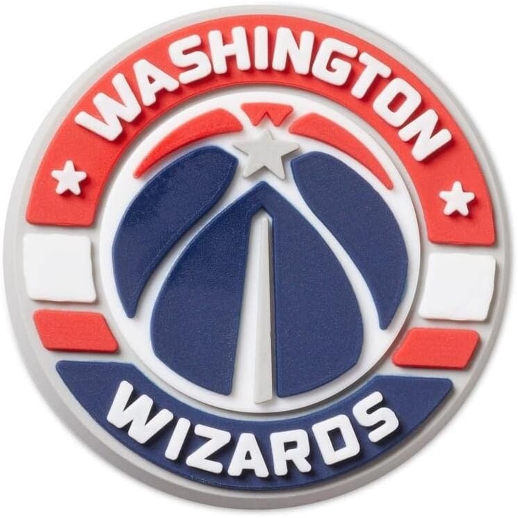 image:imageCrocs UnisexAdult Jibbitz Shoe Charms  NBA Basketball Team Shoe Charm Singles Sports Charms for Boys and GirlsWashiontonwizards