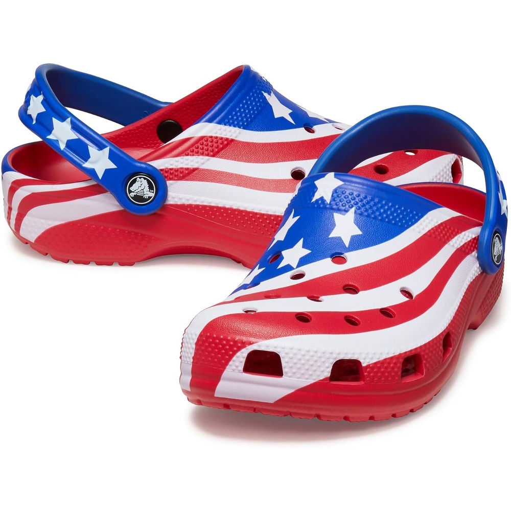 image:imageCrocs UnisexChild Classic American Flag Clogs ToddlerLittle KidBig KidMulti