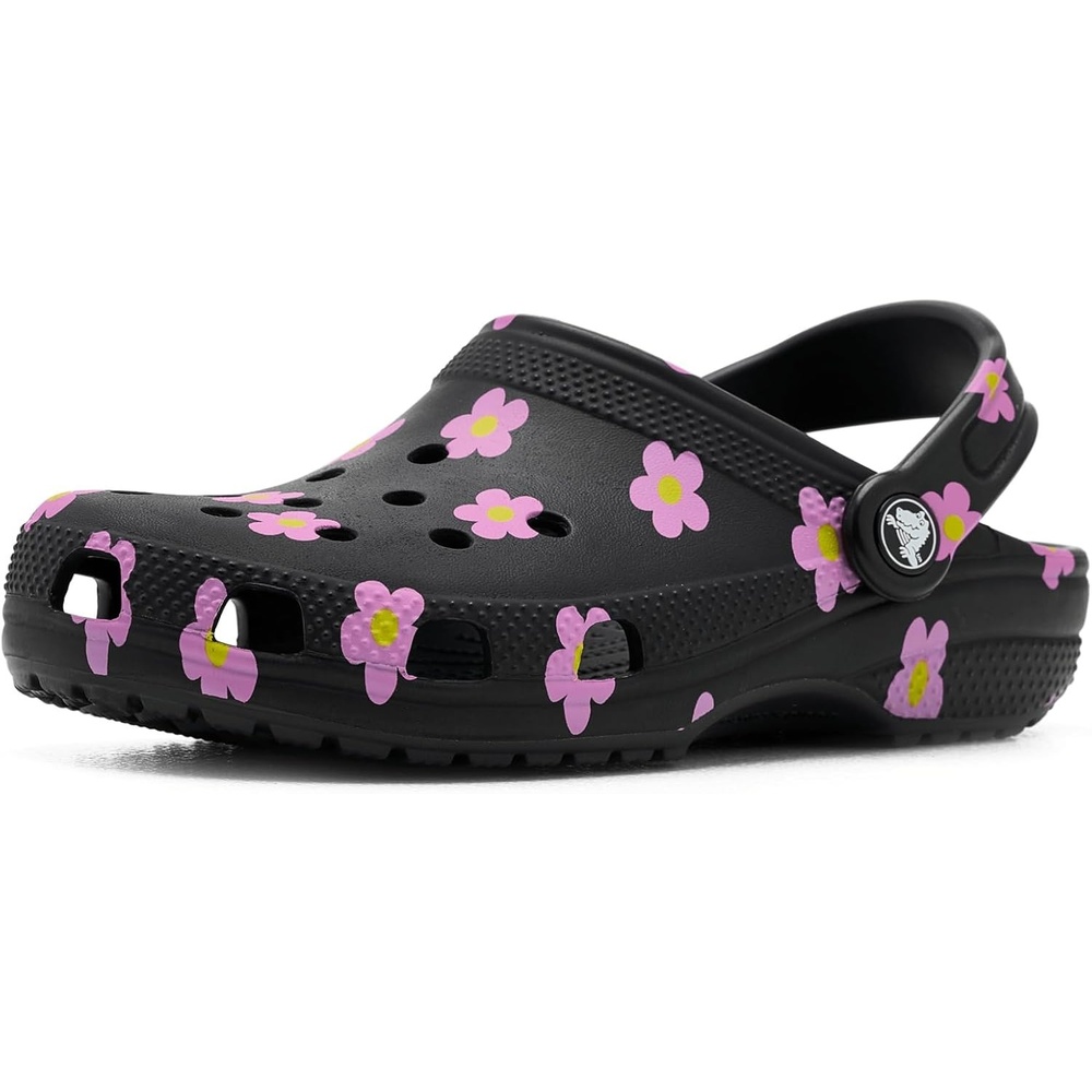 image:imageCrocs UnisexChild Classic Graphic ClogBlackFlowers