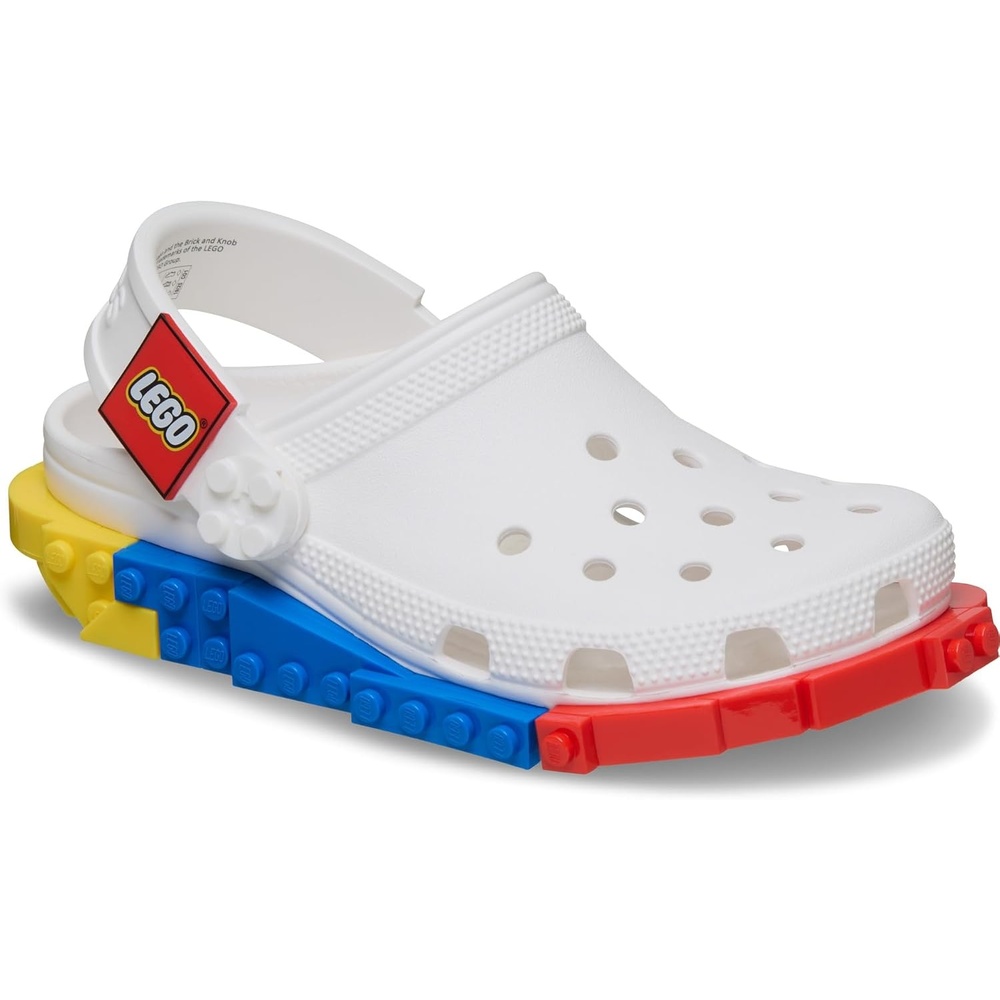 image:imageCrocs UnisexChild Classic LEGO System Clogs LEGO Shoes for KidsWhite