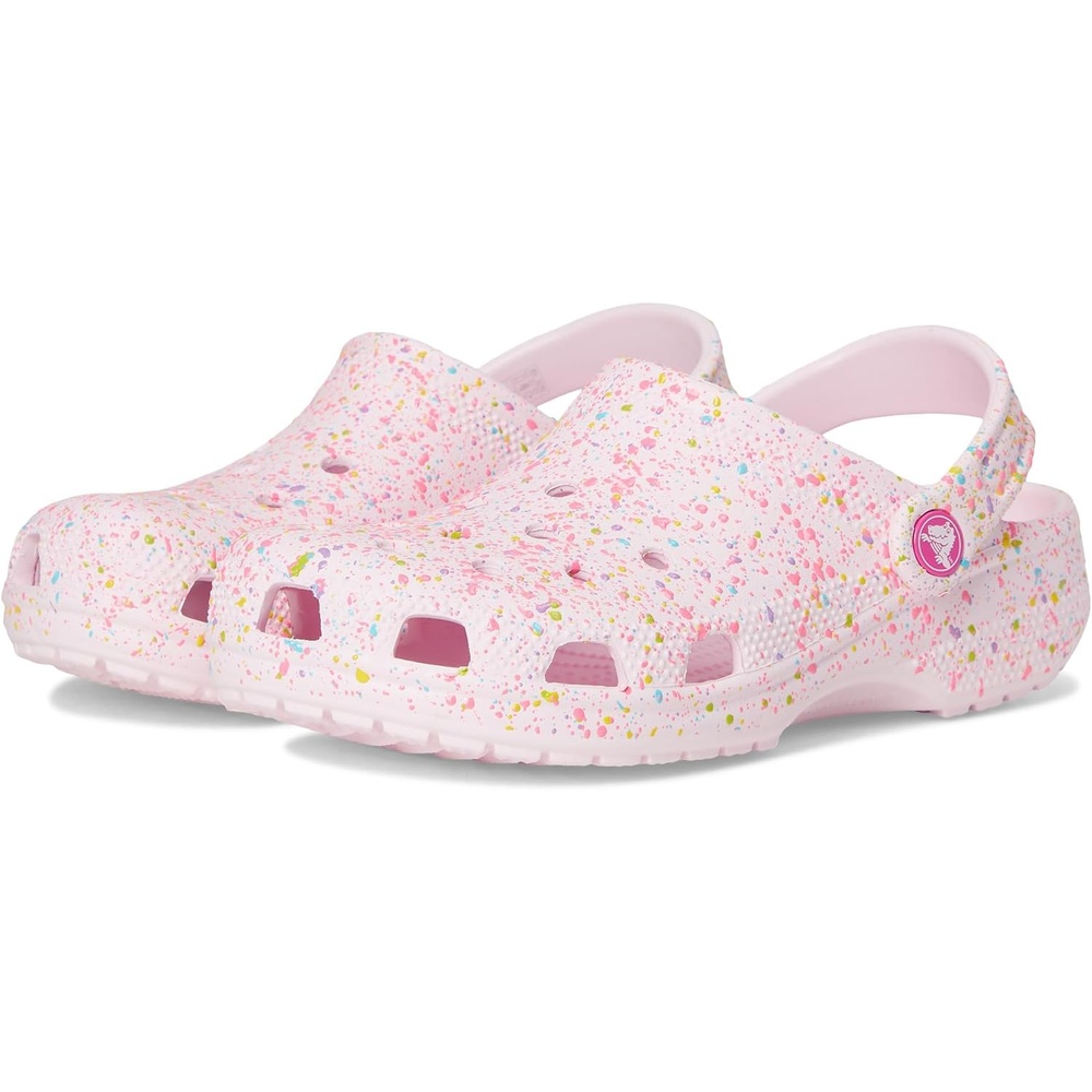 image:imageCrocs UnisexChild Classic Watercolor Marbled ClogPink MilkMulti
