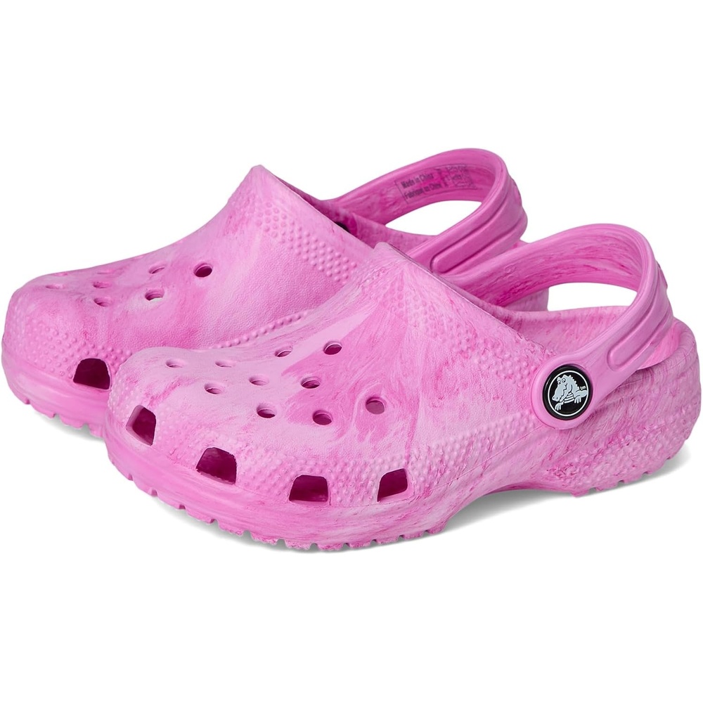 image:imageCrocs UnisexChild Classic Watercolor Marbled ClogPink Swirl