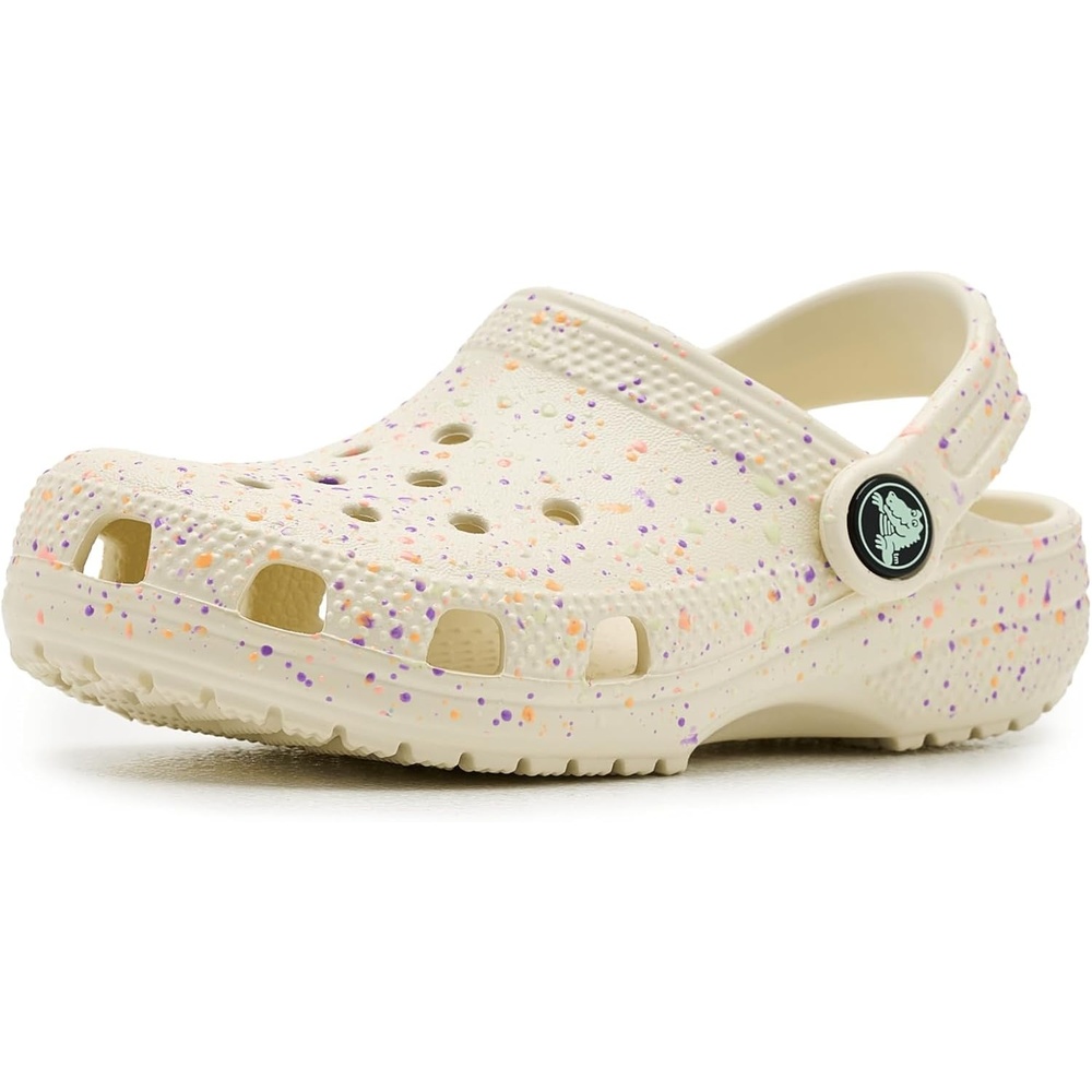 image:imageCrocs UnisexChild Classic Watercolor Marbled ClogSummit WhiteMulti Glow