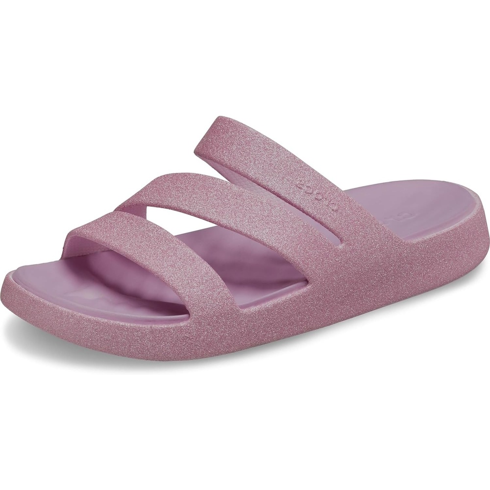 image:imageCrocs Women Getaway Strappy SandalsPink Milk Glitter