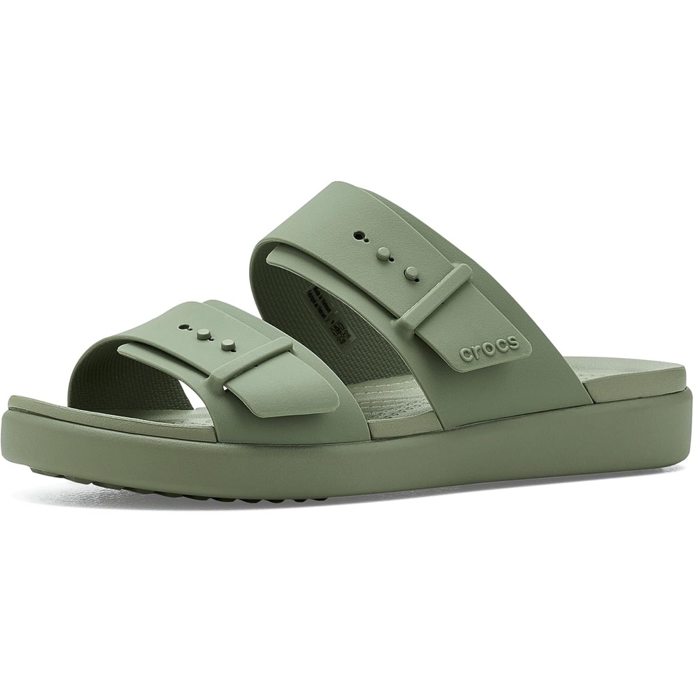 image:imageCrocs Womens Brooklyn Buckle Low SandalsCargo