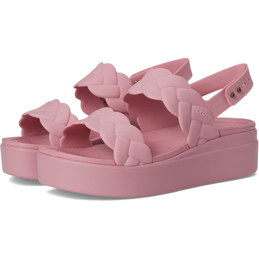 image:imageCrocs Womens Brooklyn Woven Low Wedge SandalsRosett Woven