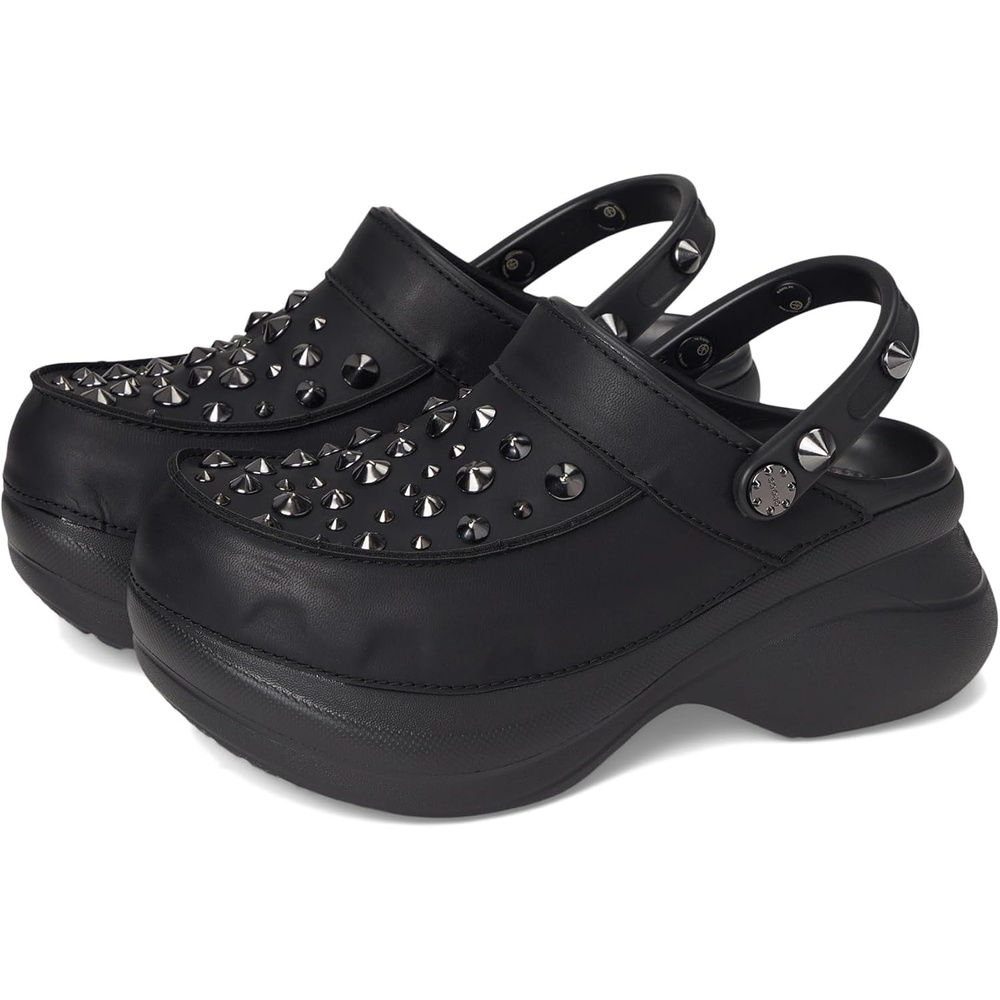 image:imageCrocs Womens Classic Bae ClogsBlack Studded
