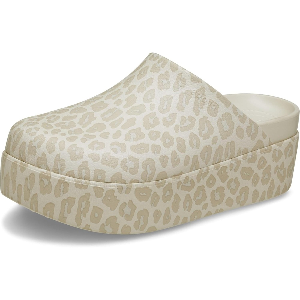 image:imageCrocs Womens Dylan Platform ClogAlmond TintLeopard