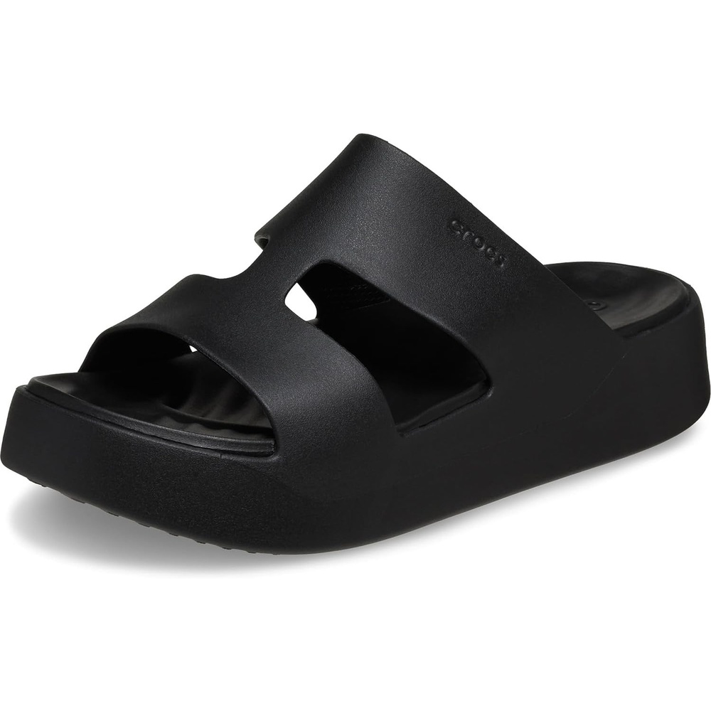 image:imageCrocs Womens Getaway Platform HStrap Wedge SandalsBlack