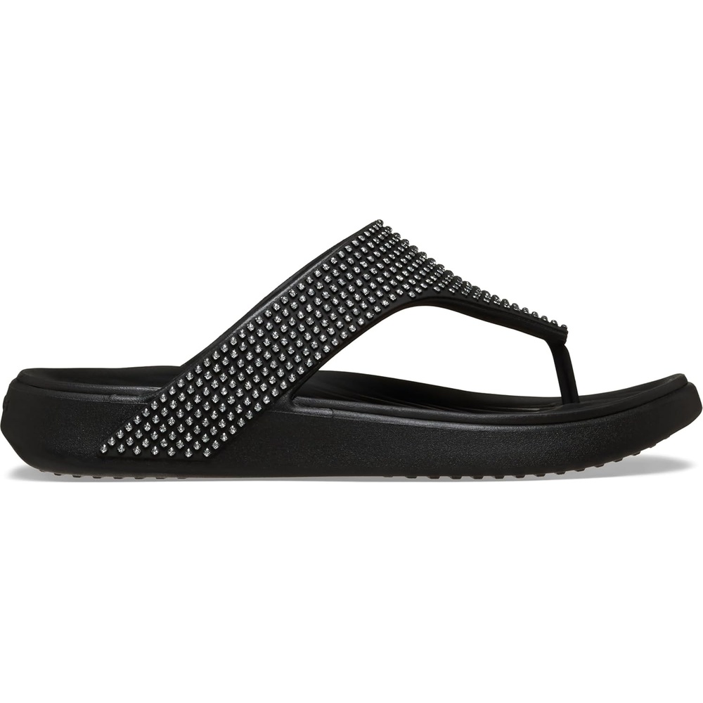 image:imageCrocs Womens Getaway Triangle Flip FlopsBlack Gems