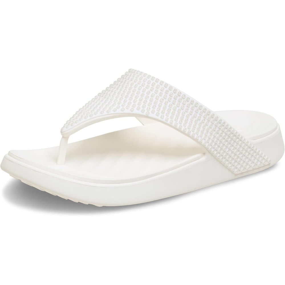 image:imageCrocs Womens Getaway Triangle Flip FlopsChalk Gems