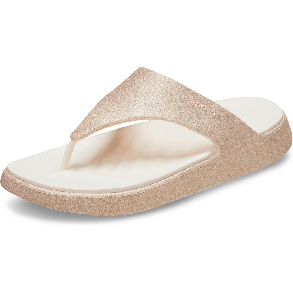 image:imageCrocs Womens Getaway Triangle Flip FlopsPeach Ice